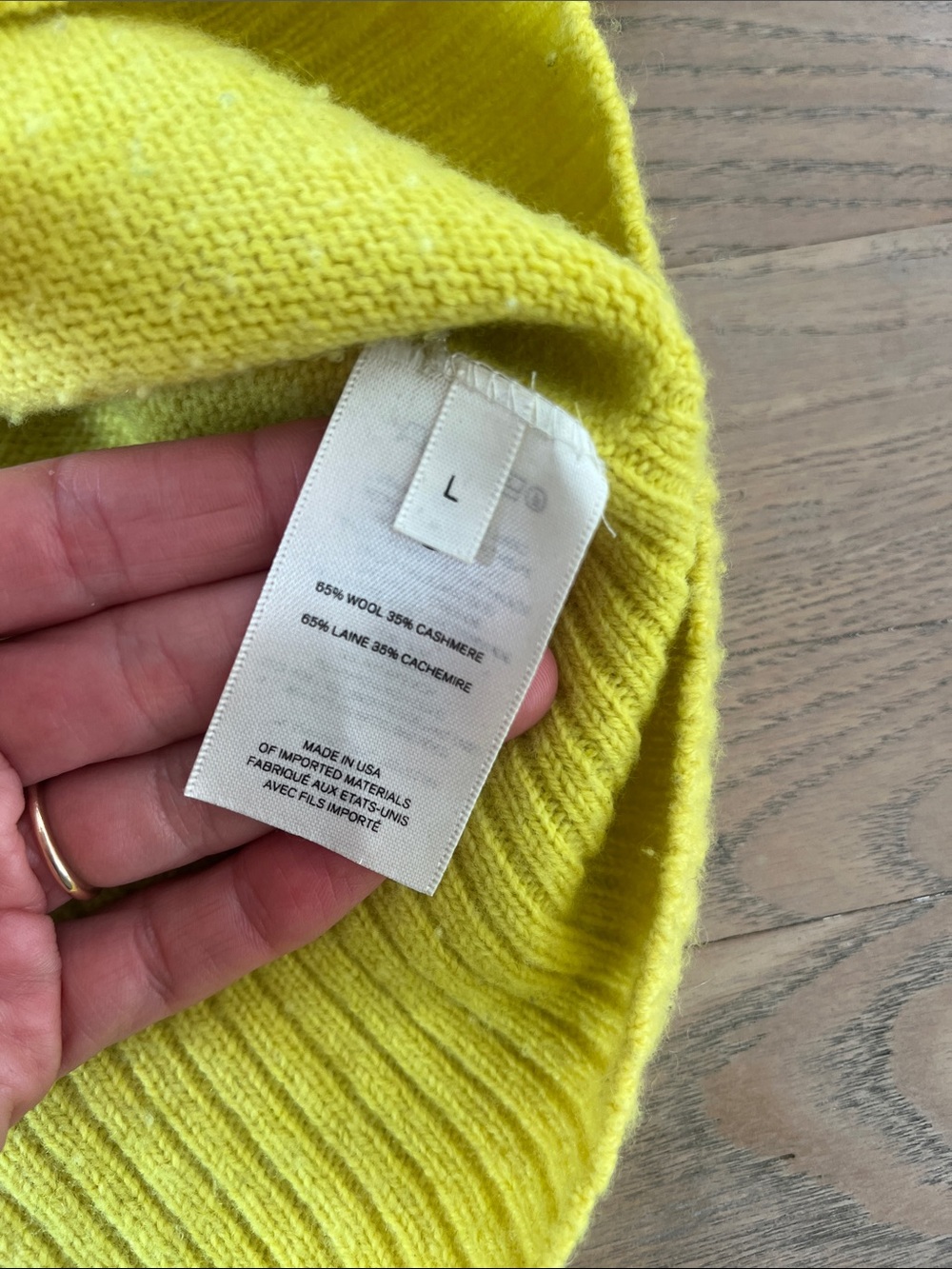 The Row Yellow Cashmere Sweater - Picture 9 of 9